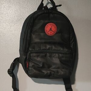 Air Jordan Jump Man Brand Of Flight 23 Mini Black Backpack with Red Logo
